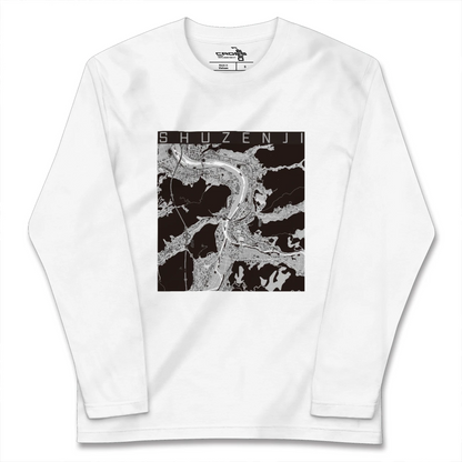 【修善寺（静岡県）】地図柄ロングスリーブTシャツ