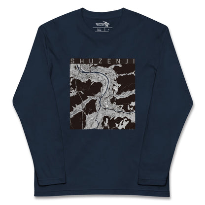 【修善寺（静岡県）】地図柄ロングスリーブTシャツ