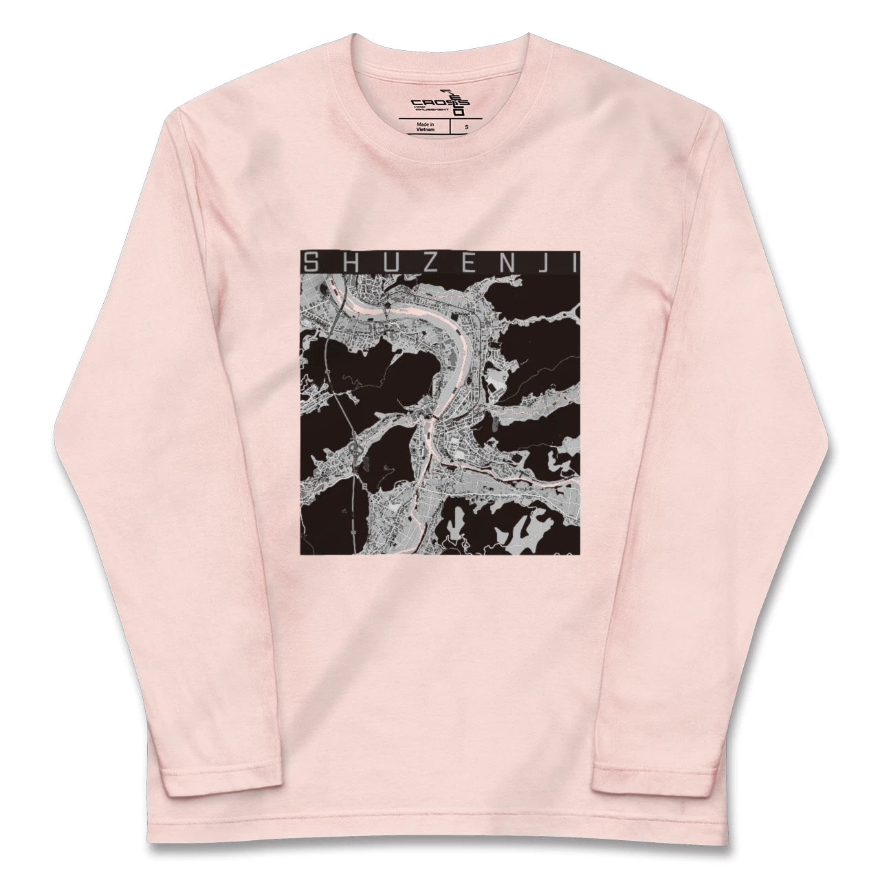 【修善寺（静岡県）】地図柄ロングスリーブTシャツ