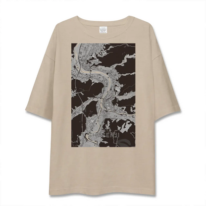 【修善寺（静岡県）】地図柄ビッグシルエットTシャツ