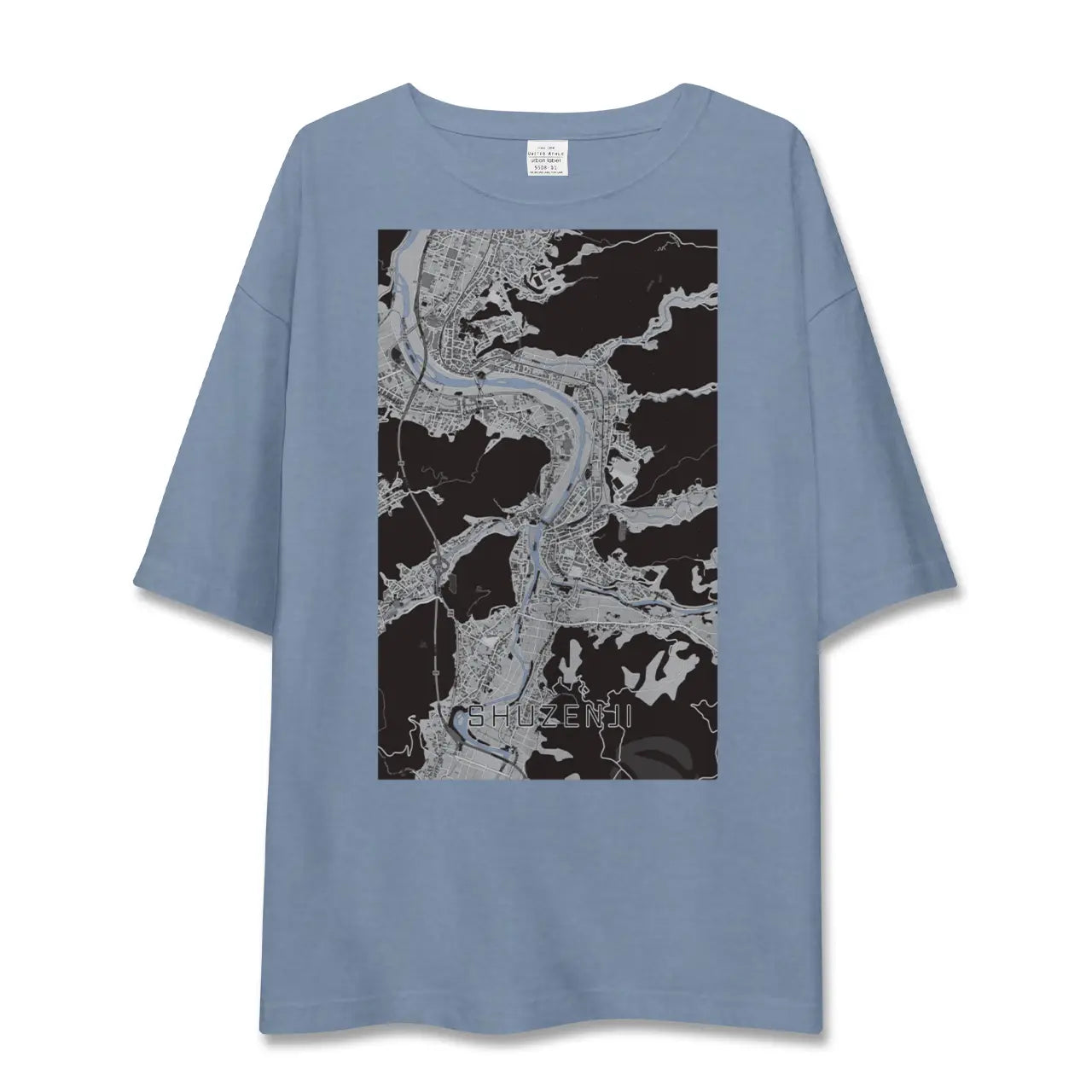 【修善寺（静岡県）】地図柄ビッグシルエットTシャツ