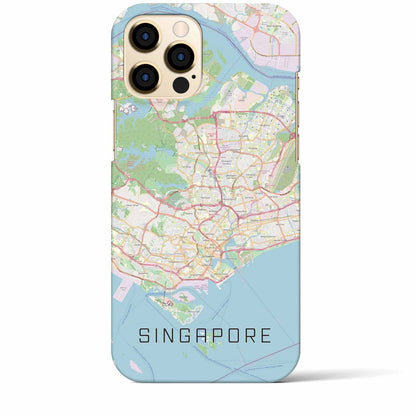 【シンガポール】地図柄iPhoneケース（バックカバータイプ）