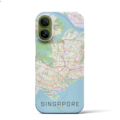【シンガポール】地図柄iPhoneケース（バックカバータイプ）