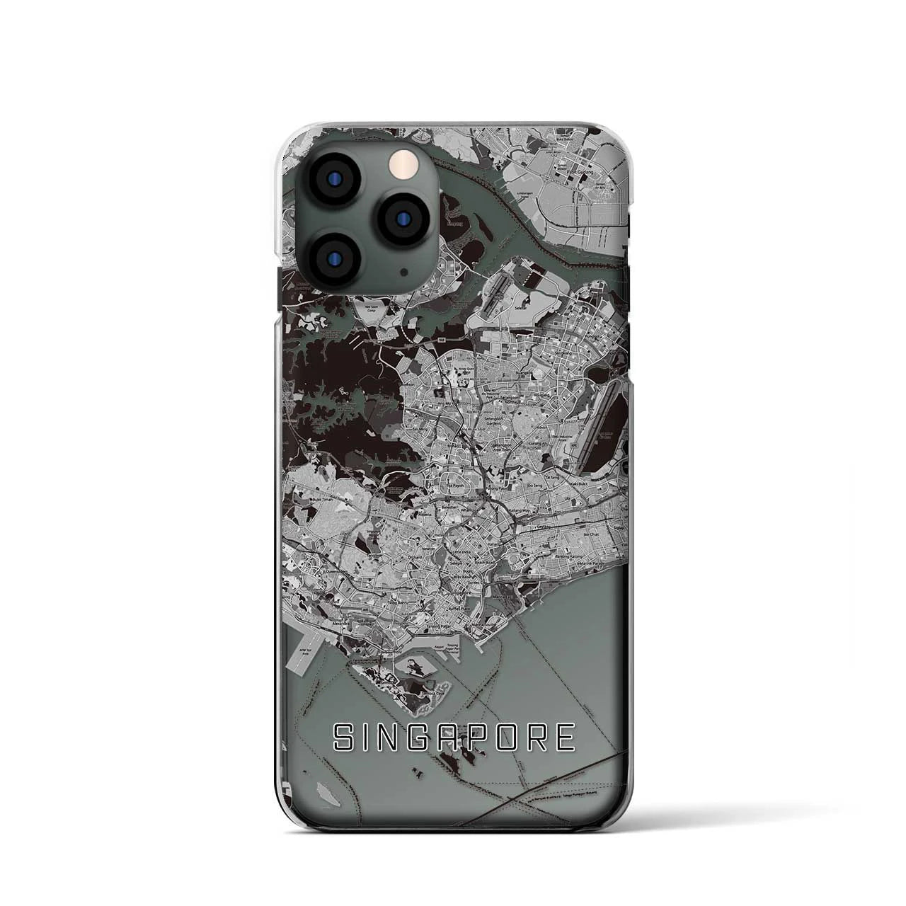 【シンガポール】地図柄iPhoneケース（クリアタイプ）