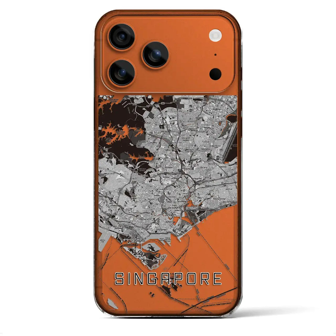 【シンガポール】地図柄iPhoneケース（クリアタイプ）
