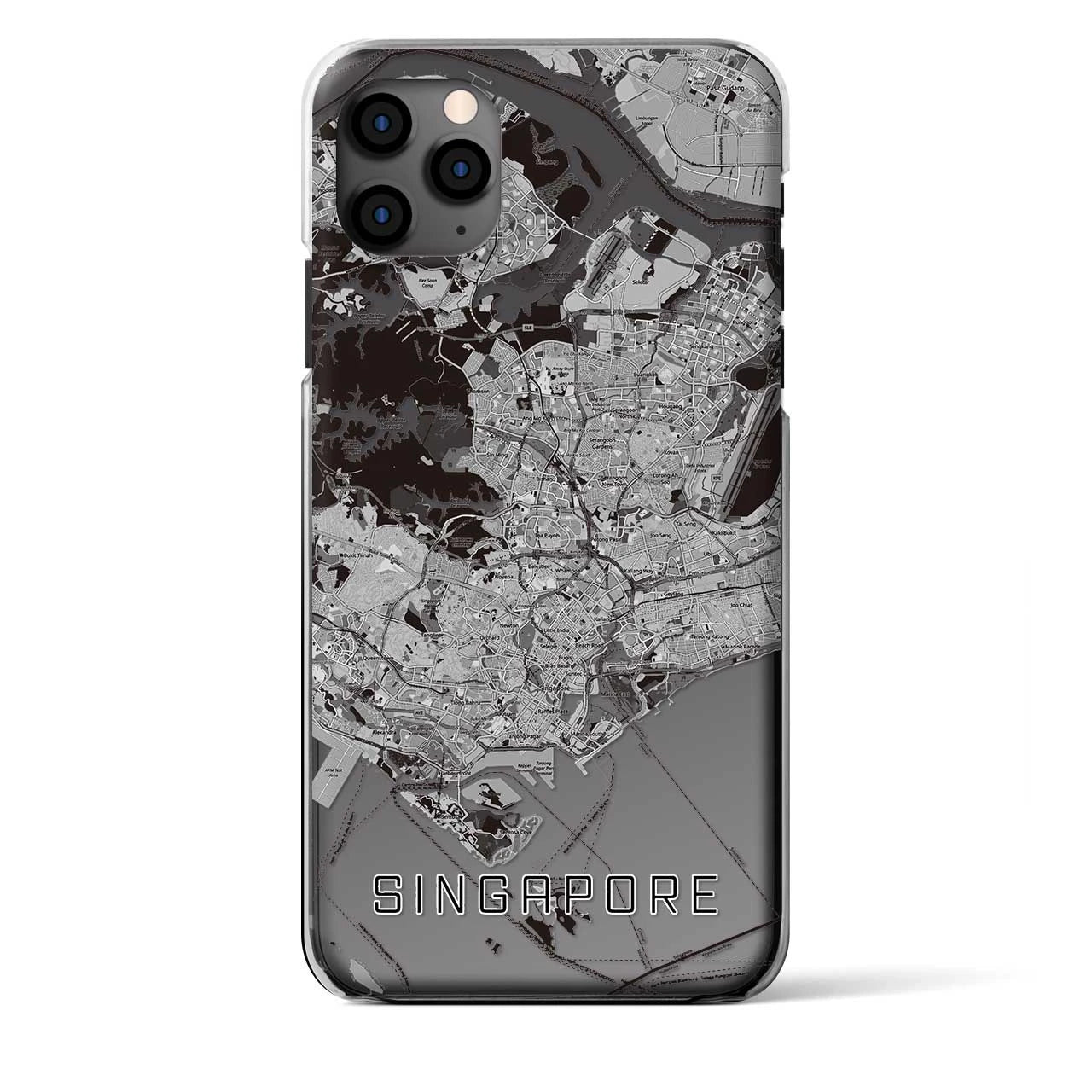 【シンガポール】地図柄iPhoneケース（クリアタイプ）
