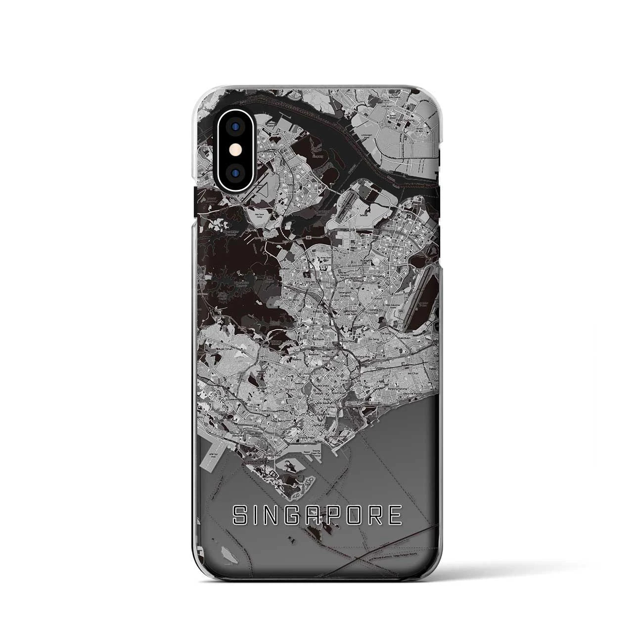 【シンガポール】地図柄iPhoneケース（クリアタイプ）