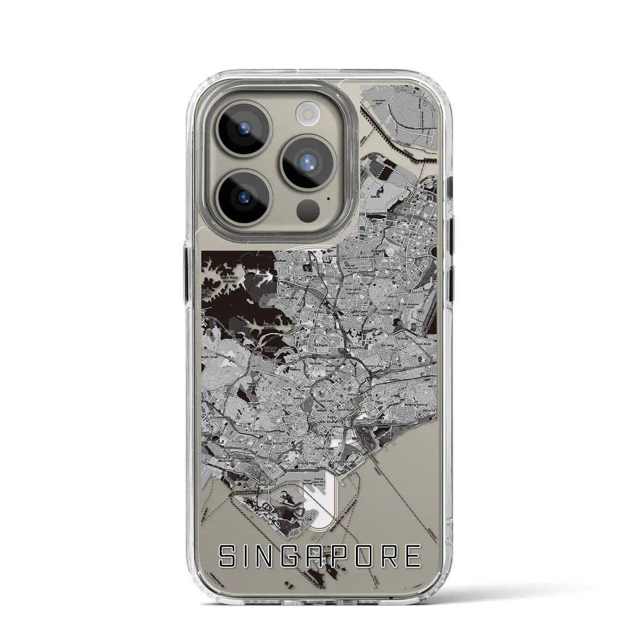 【シンガポール】地図柄iPhoneケース（MagSafeタイプ）
