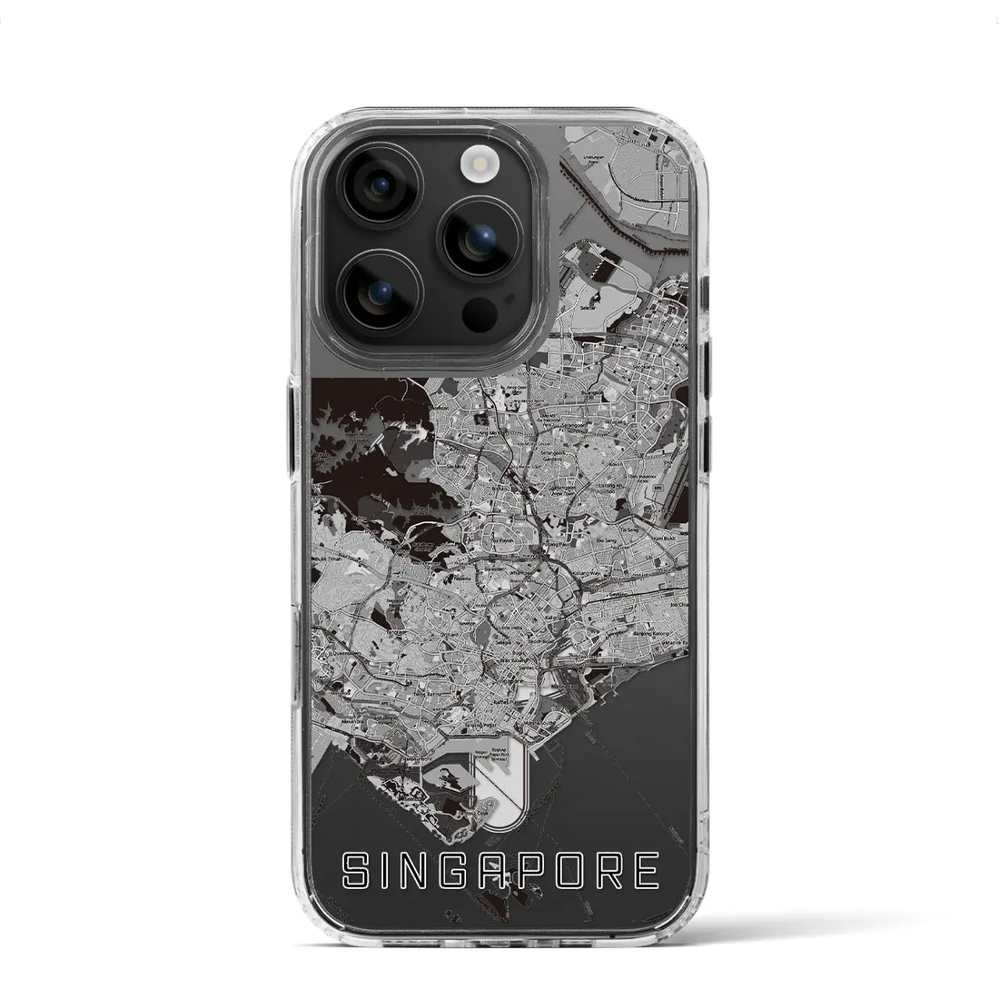 【シンガポール】地図柄iPhoneケース（MagSafeタイプ）
