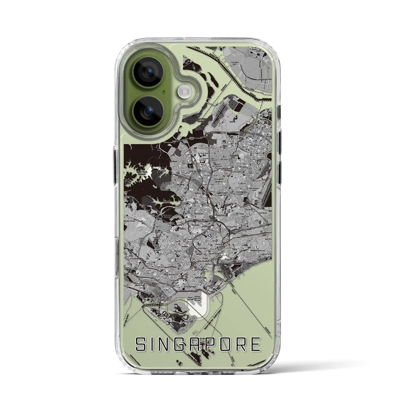 【シンガポール】地図柄iPhoneケース（MagSafeタイプ）