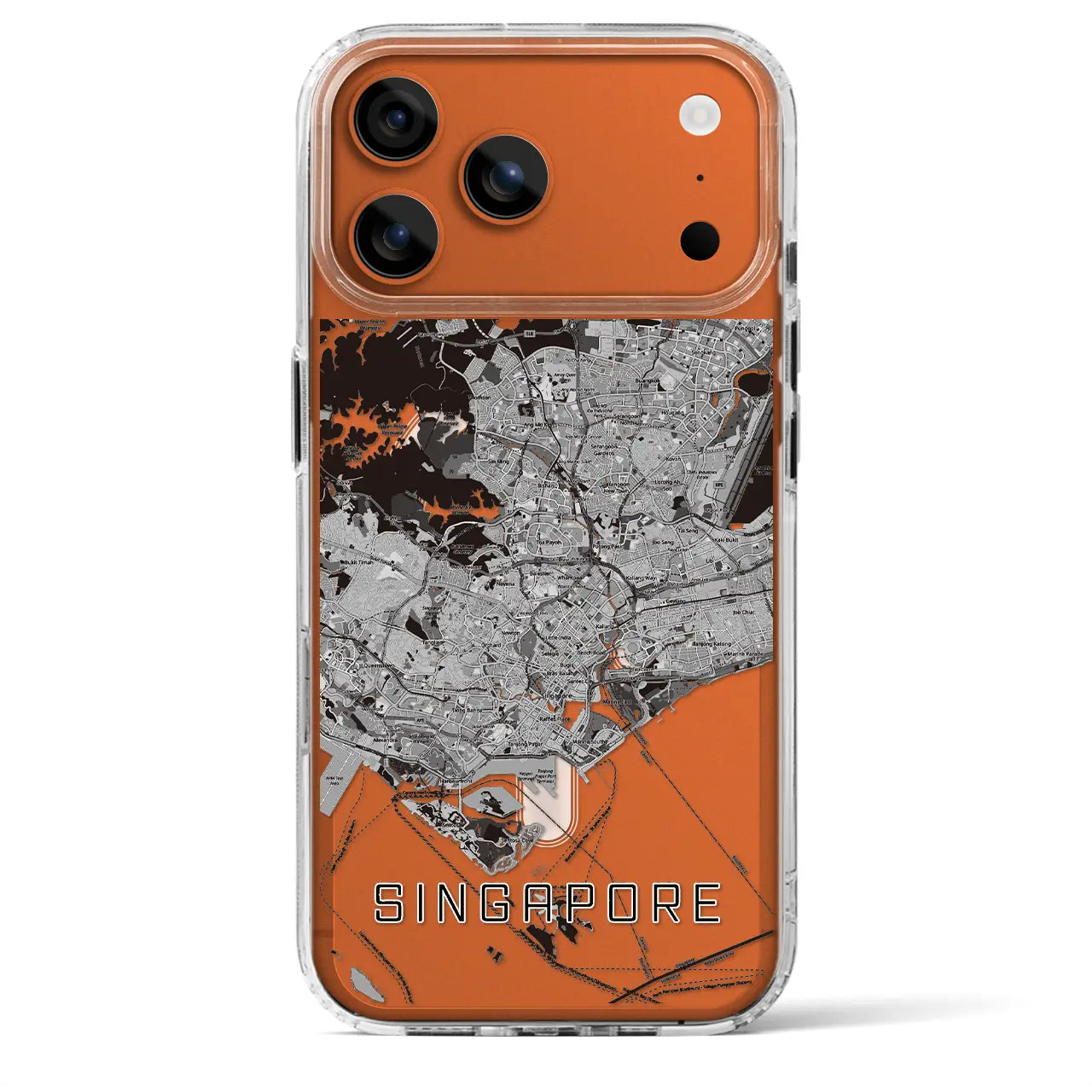 【シンガポール】地図柄iPhoneケース（MagSafeタイプ）