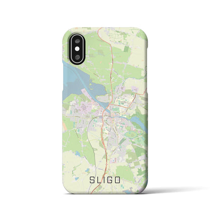 【スライゴ（アイルランド）】地図柄iPhoneケース（バックカバータイプ）