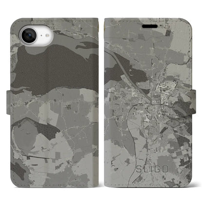 【スライゴ（アイルランド）】地図柄iPhoneケース（手帳タイプ）