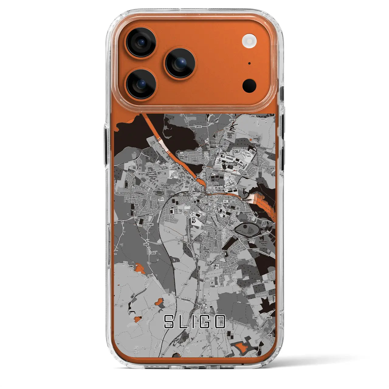 【スライゴ（アイルランド）】地図柄iPhoneケース（MagSafeタイプ）