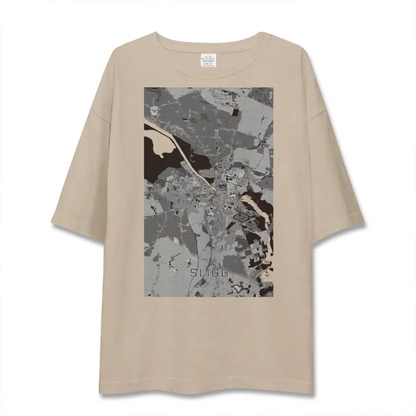 【スライゴ（アイルランド）】地図柄ビッグシルエットTシャツ