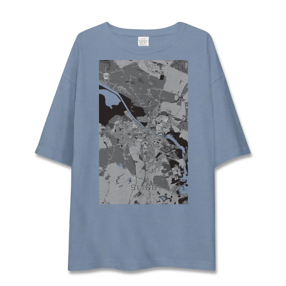 【スライゴ（アイルランド）】地図柄ビッグシルエットTシャツ