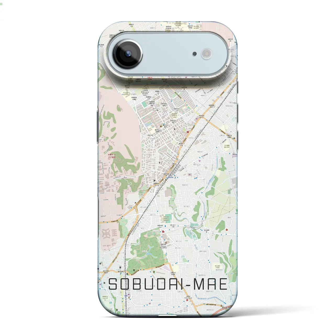 【相武台前（神奈川県）】地図柄iPhoneケース（バックカバータイプ）