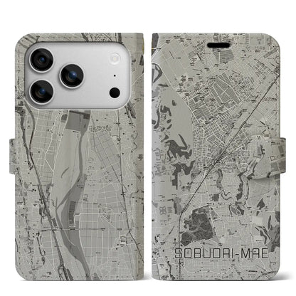 【相武台前（神奈川県）】地図柄iPhoneケース（手帳タイプ）