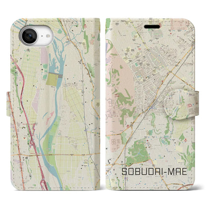 【相武台前（神奈川県）】地図柄iPhoneケース（手帳タイプ）