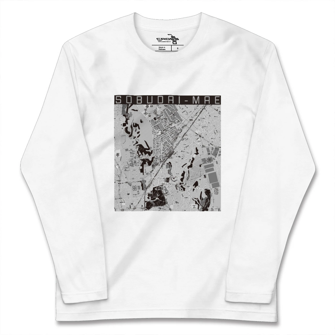 【相武台前（神奈川県）】地図柄ロングスリーブTシャツ