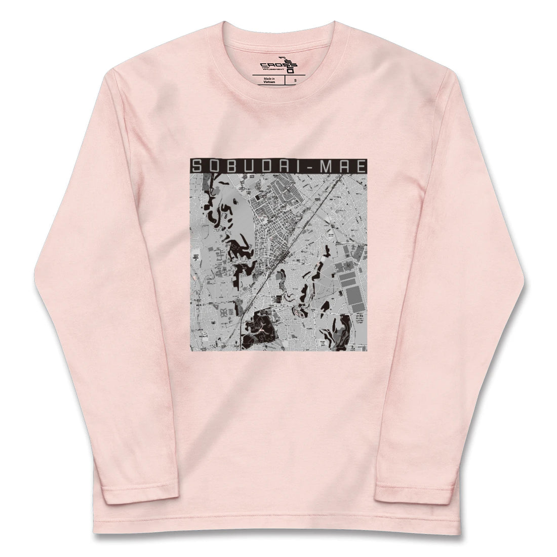 【相武台前（神奈川県）】地図柄ロングスリーブTシャツ