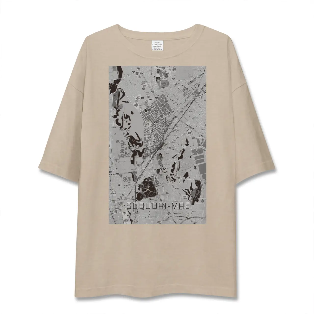 【相武台前（神奈川県）】地図柄ビッグシルエットTシャツ