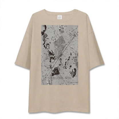 【相武台前（神奈川県）】地図柄ビッグシルエットTシャツ