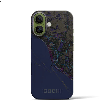 【ソチ（ロシア）】地図柄iPhoneケース（バックカバータイプ）