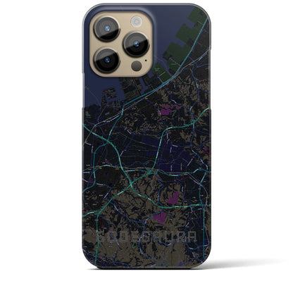 【袖ケ浦（千葉県）】地図柄iPhoneケース（バックカバータイプ）