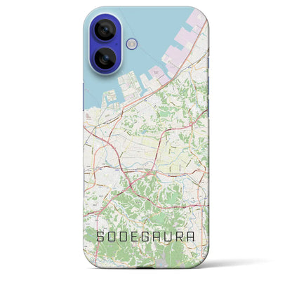 【袖ケ浦（千葉県）】地図柄iPhoneケース（バックカバータイプ）ナチュラル・iPhone 16 Pro Max 用