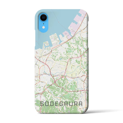 【袖ケ浦（千葉県）】地図柄iPhoneケース（バックカバータイプ）