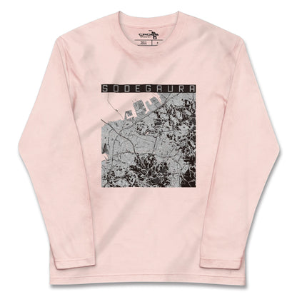 【袖ケ浦（千葉県）】地図柄ロングスリーブTシャツ