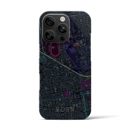 【桑園（北海道）】地図柄iPhoneケース（バックカバータイプ）