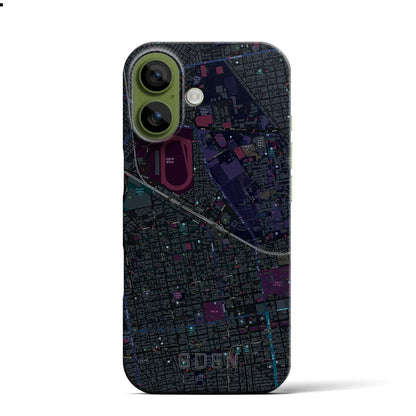 【桑園（北海道）】地図柄iPhoneケース（バックカバータイプ）