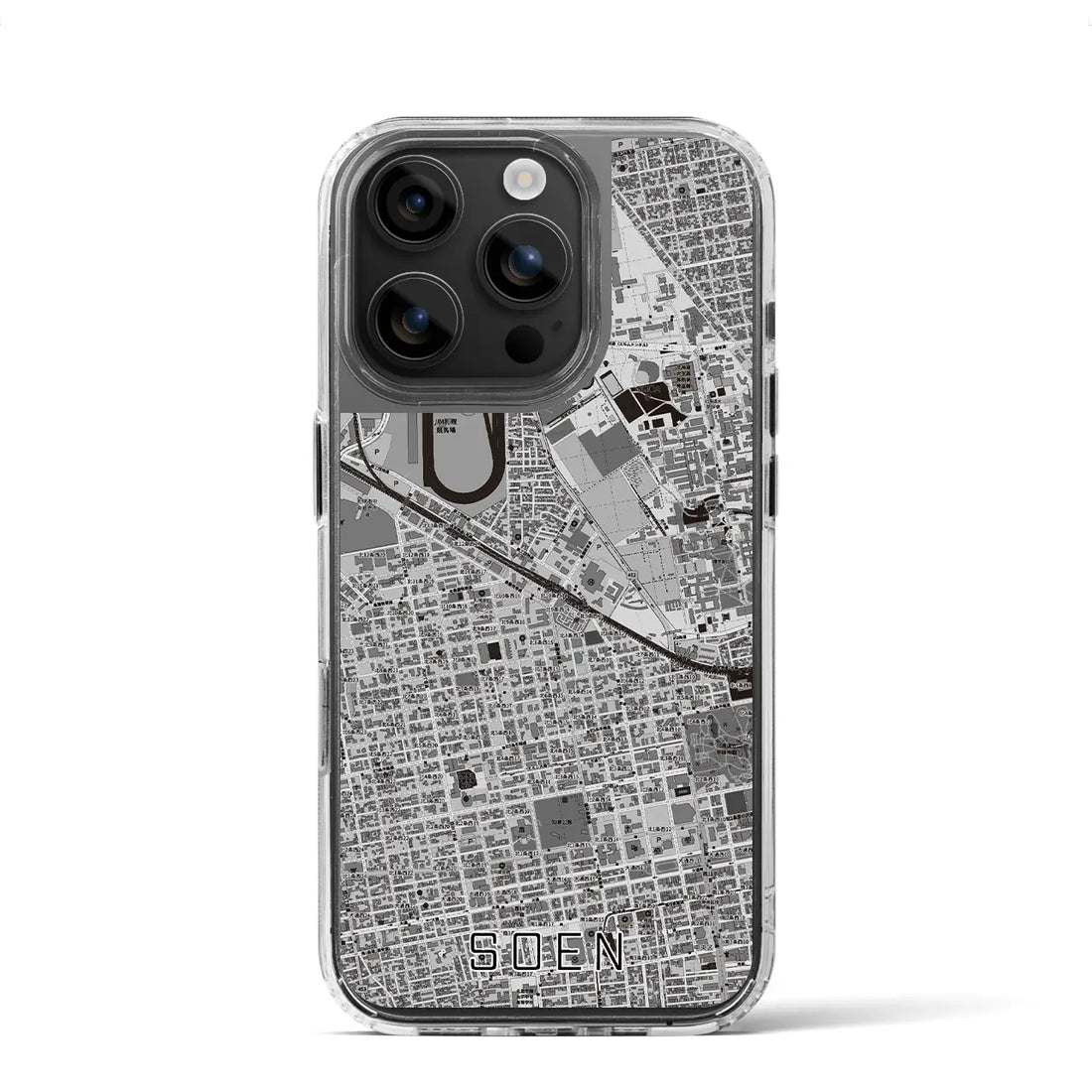 【桑園（北海道）】地図柄iPhoneケース（MagSafeタイプ）
