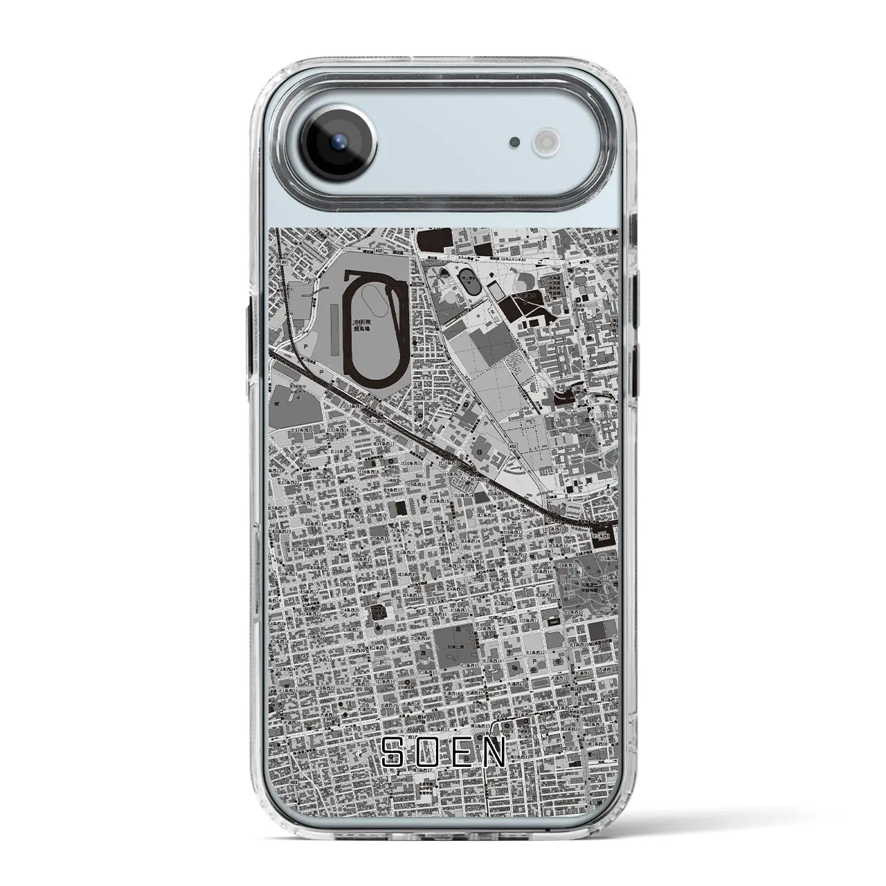 【桑園（北海道）】地図柄iPhoneケース（MagSafeタイプ）