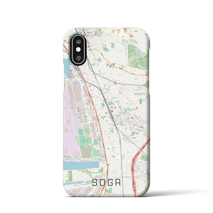 【蘇我（千葉県）】地図柄iPhoneケース（バックカバータイプ）