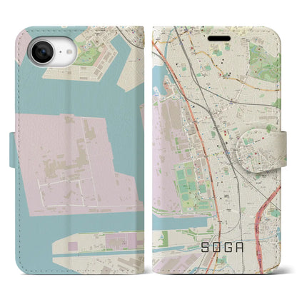 【蘇我（千葉県）】地図柄iPhoneケース（手帳タイプ）