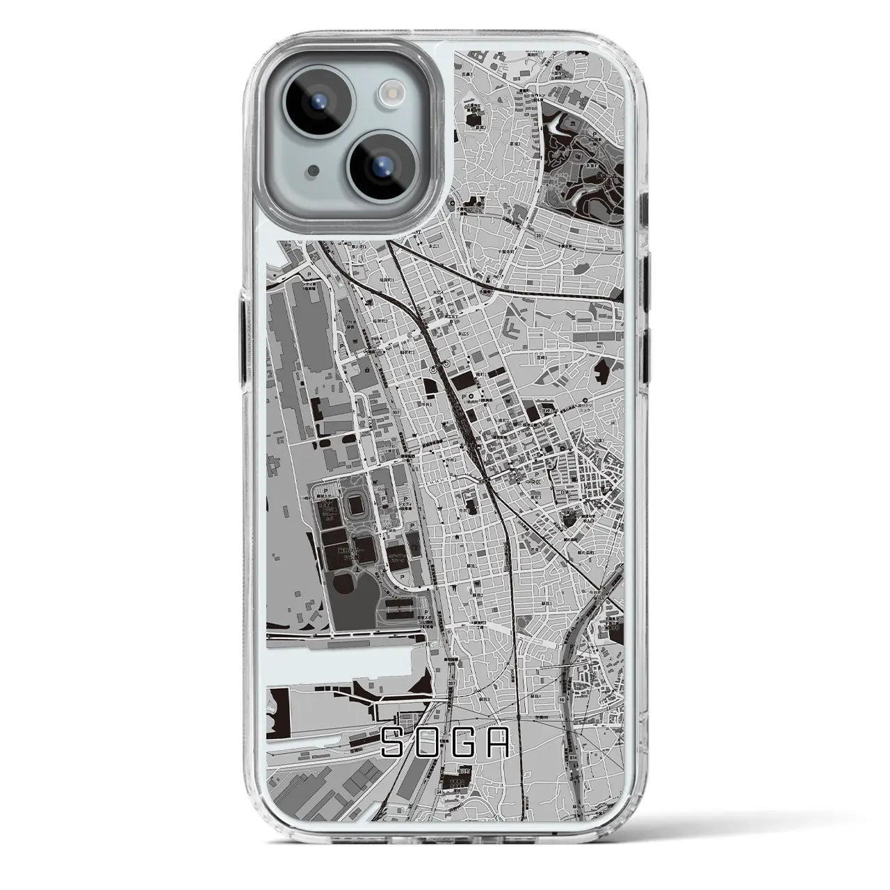 【蘇我（千葉県）】地図柄iPhoneケース（MagSafeタイプ）
