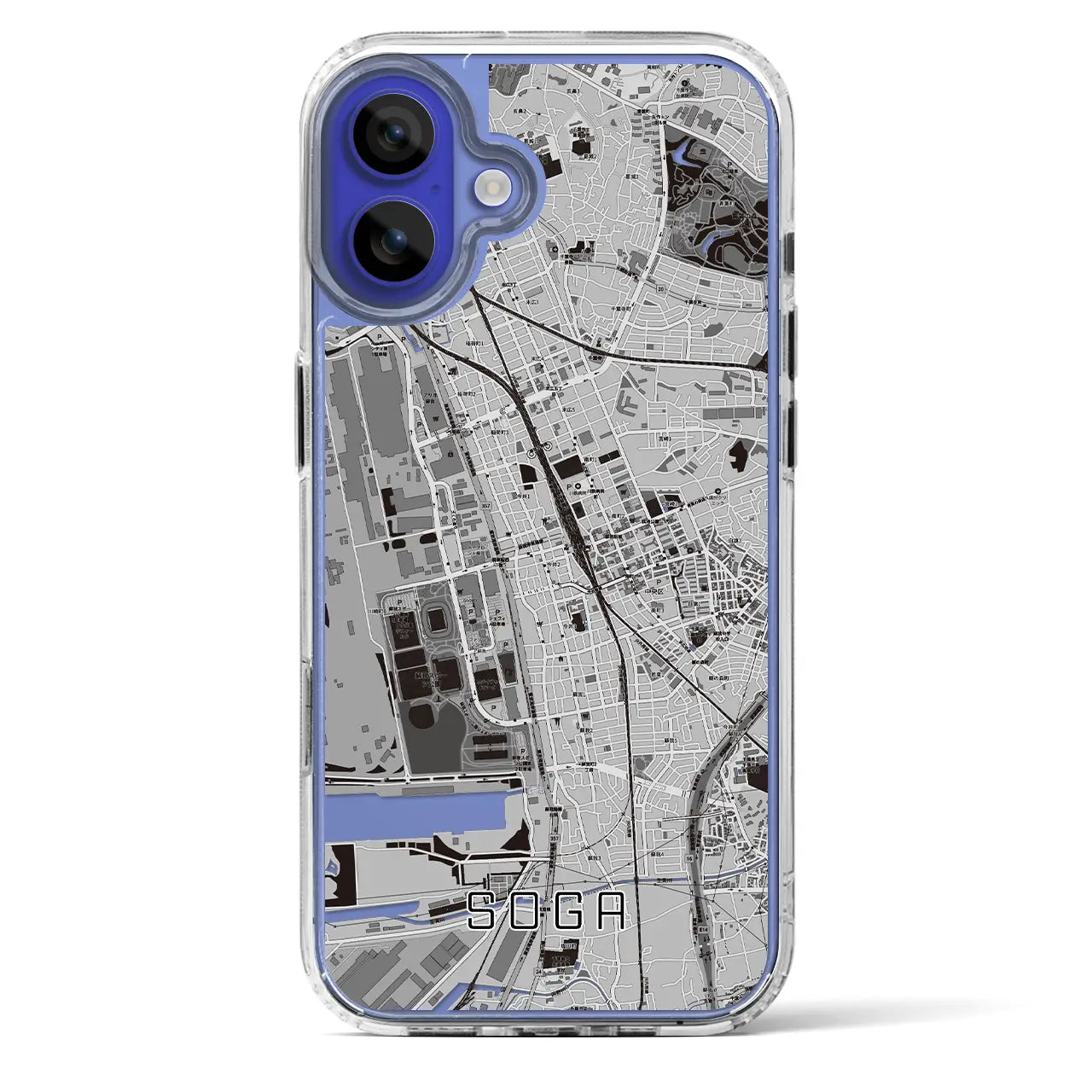 【蘇我（千葉県）】地図柄iPhoneケース（MagSafeタイプ）
