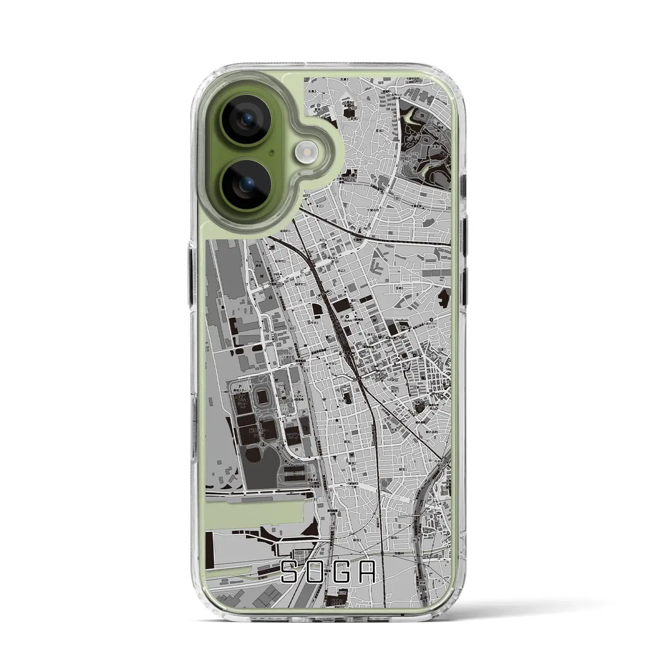 【蘇我（千葉県）】地図柄iPhoneケース（MagSafeタイプ）