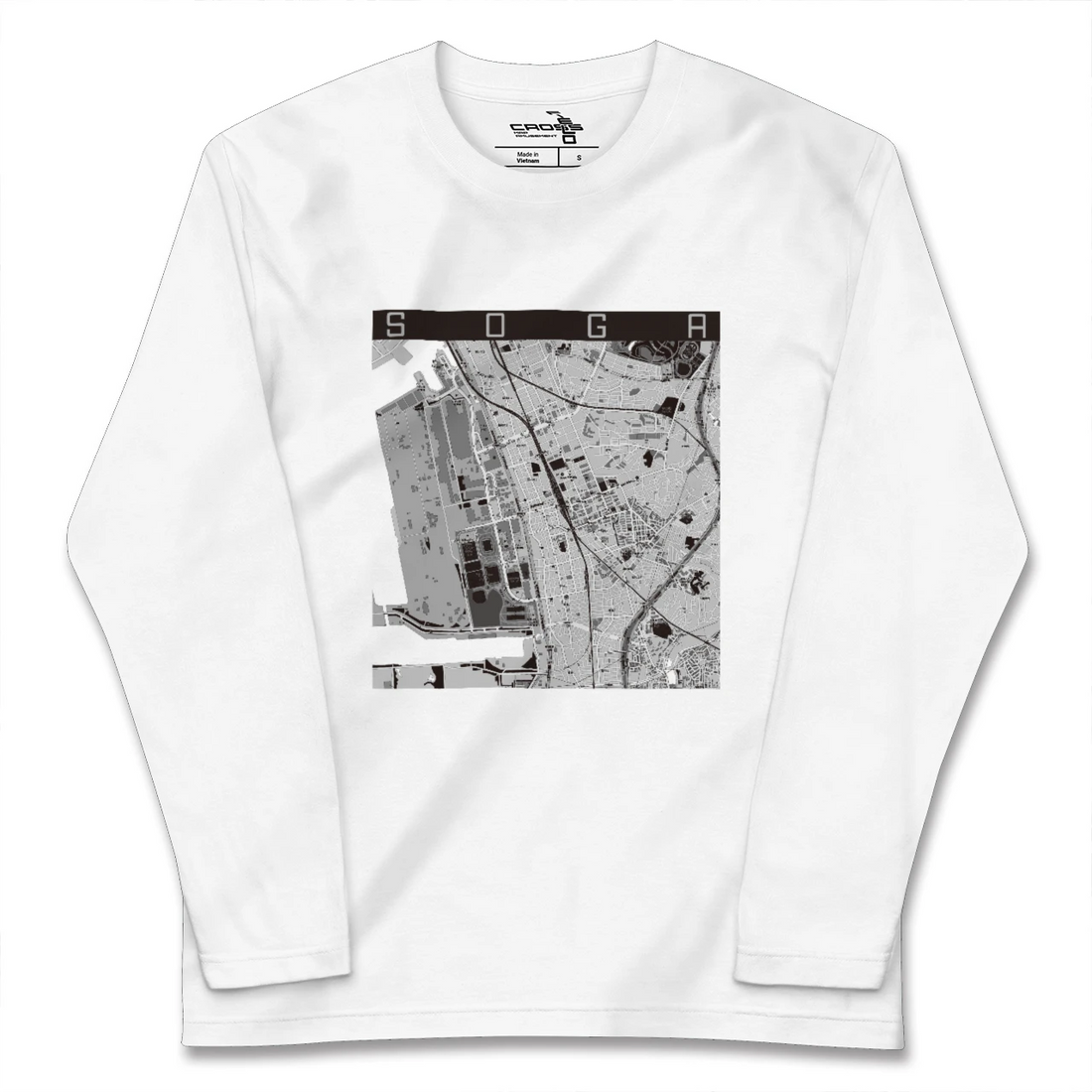 【蘇我(千葉県)】地図柄ロングスリーブTシャツ