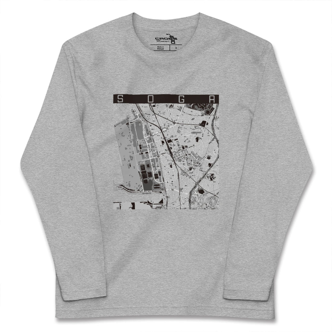 【蘇我（千葉県）】地図柄ロングスリーブTシャツ