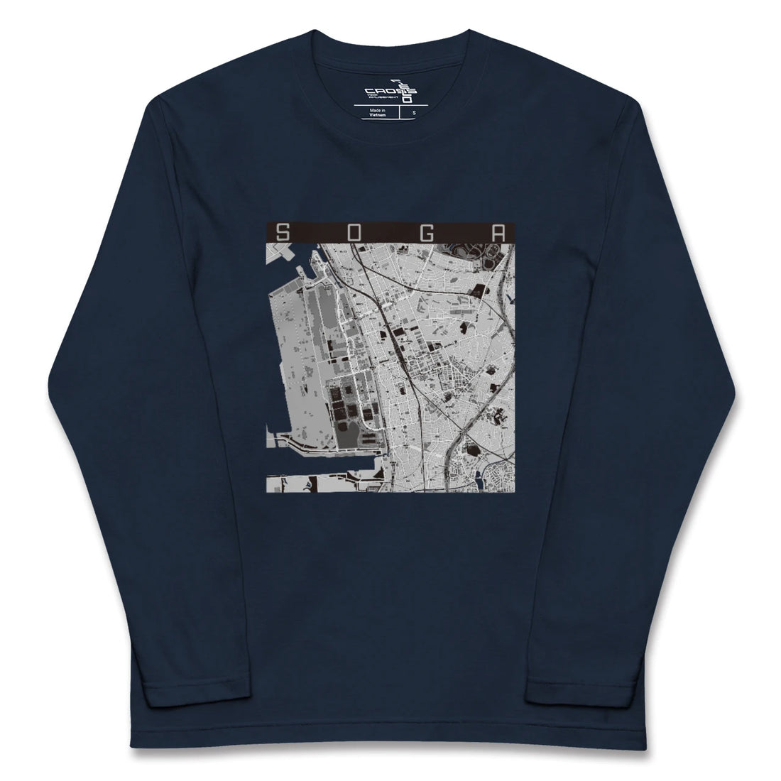 【蘇我（千葉県）】地図柄ロングスリーブTシャツ