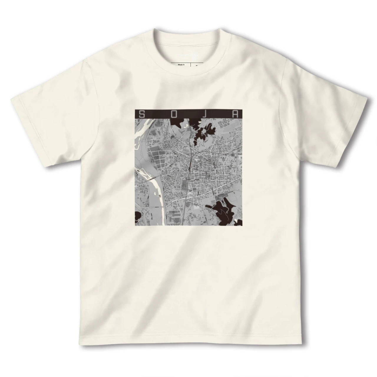 【総社（岡山県）】地図柄ヘビーウェイトTシャツ