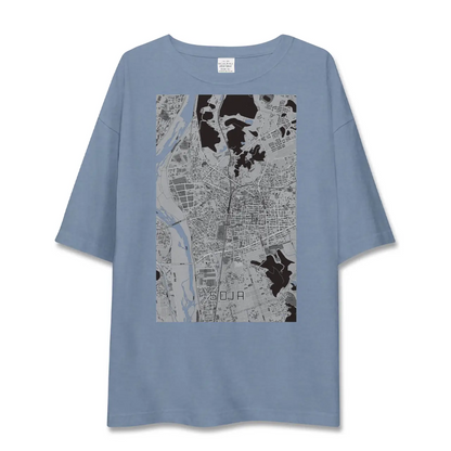 【総社（岡山県）】地図柄ビッグシルエットTシャツ