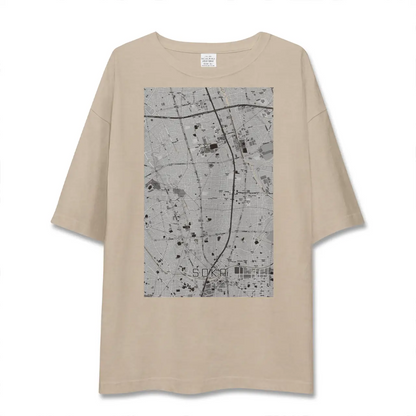 【草加（埼玉県）】地図柄ビッグシルエットTシャツ