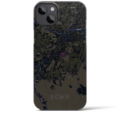 【相馬（青森県）】地図柄iPhoneケース（バックカバータイプ）