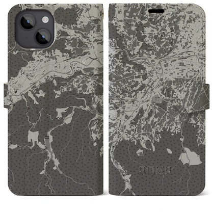 【相馬（青森県）】地図柄iPhoneケース（手帳タイプ）