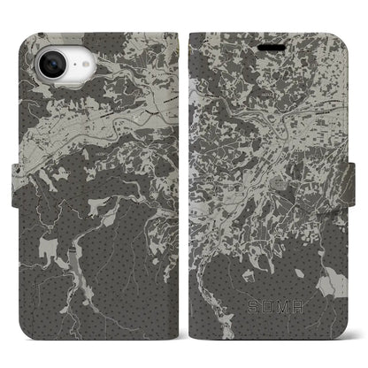 【相馬（青森県）】地図柄iPhoneケース（手帳タイプ）